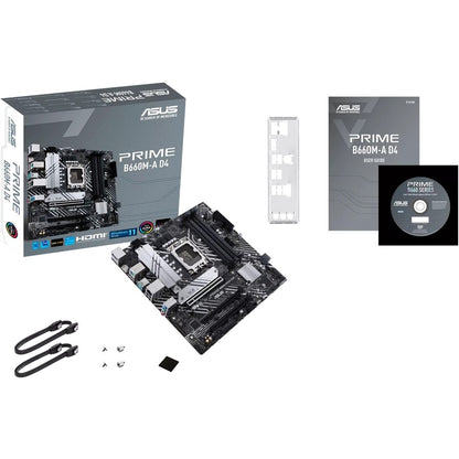 Carte mère de bureau Asus Prime B660M-A D4 - Chipset Intel B660 - Socket LGA-1700 - Mémoire Intel Optane compatible - Micro ATX PRIME B660M-A D4