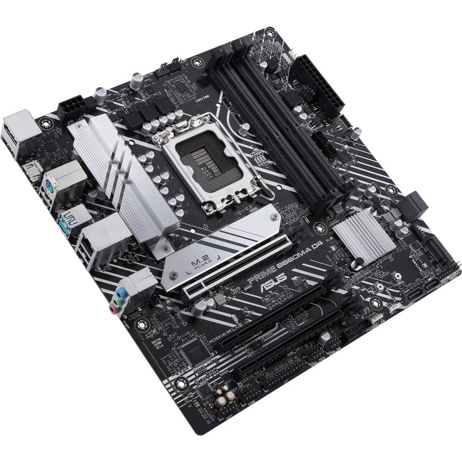 Carte mère de bureau Asus Prime B660M-A D4 - Chipset Intel B660 - Socket LGA-1700 - Mémoire Intel Optane compatible - Micro ATX PRIME B660M-A D4