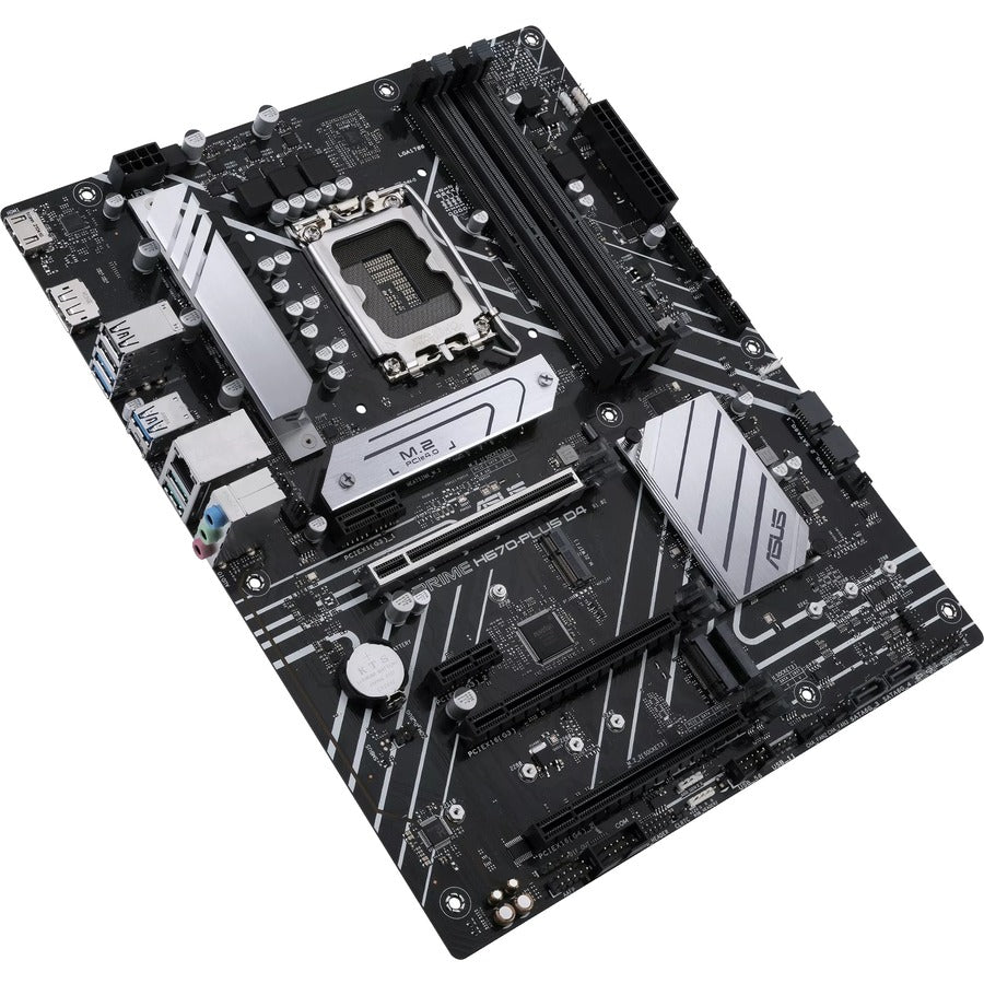 Carte mère de bureau Asus Prime H670-PLUS D4 - Chipset Intel H670 - Socket LGA-1700 - Mémoire Intel Optane compatible - ATX PRIME H670-PLUS D4