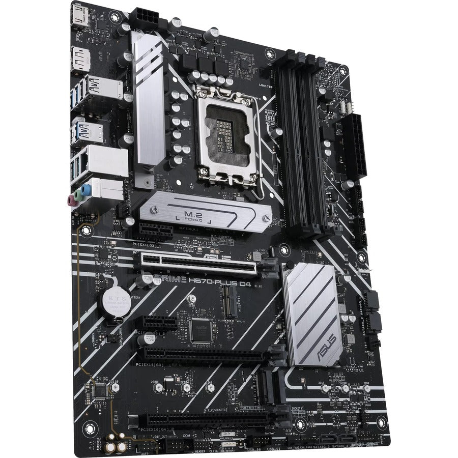 Carte mère de bureau Asus Prime H670-PLUS D4 - Chipset Intel H670 - Socket LGA-1700 - Mémoire Intel Optane compatible - ATX PRIME H670-PLUS D4