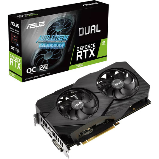 Carte graphique Asus NVIDIA GeForce GeForce RTX 2060 - 12 Go GDDR6 DUAL-RTX2060-O12G-EVO