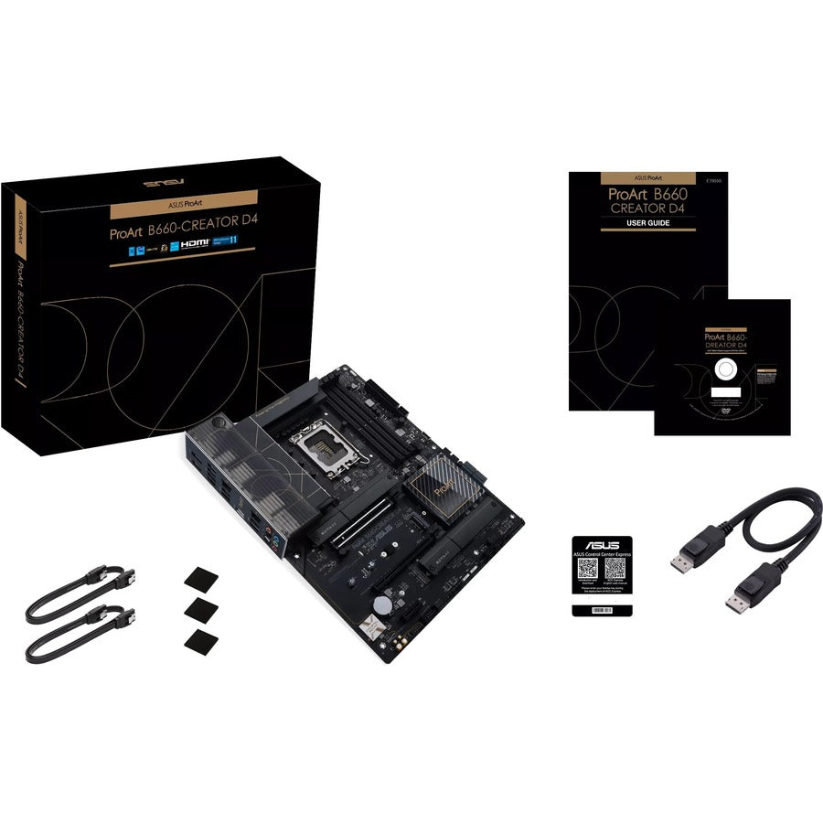 Carte mère de bureau Asus ProArt B660-CREATOR D4 - Chipset Intel B660 - Socket LGA-1700 - Mémoire Intel Optane compatible - ATX PROART B660-CREATOR D4