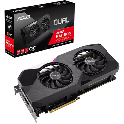 Carte graphique Asus AMD Radeon RX 6750 XT - 12 Go GDDR6 DUAL-RX6750XT-O12G
