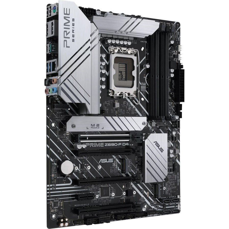 Carte mère de bureau Asus Prime Z690-P D4 - Chipset Intel Z690 - Socket LGA-1700 - Mémoire Intel Optane Ready - ATX PRIME Z690-P D4