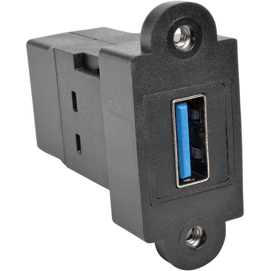 Coupleur de montage sur panneau/Keystone tout-en-un USB 3.0 Tripp Lite (F/F), noir U325-000-KP-BK