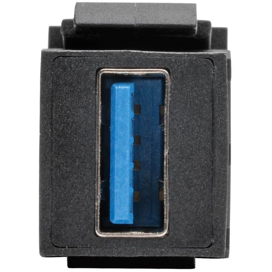 Coupleur de montage sur panneau/Keystone tout-en-un USB 3.0 Tripp Lite (F/F), noir U325-000-KP-BK