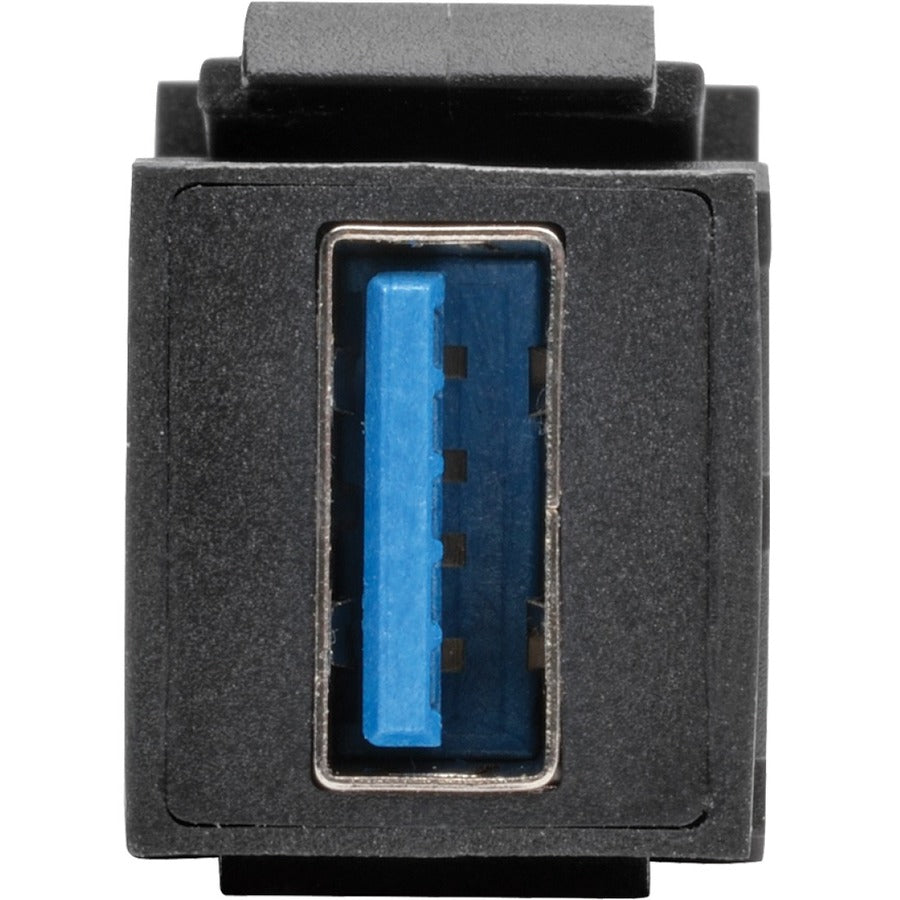 Coupleur de montage sur panneau/Keystone tout-en-un USB 3.0 Tripp Lite (F/F), noir U325-000-KP-BK