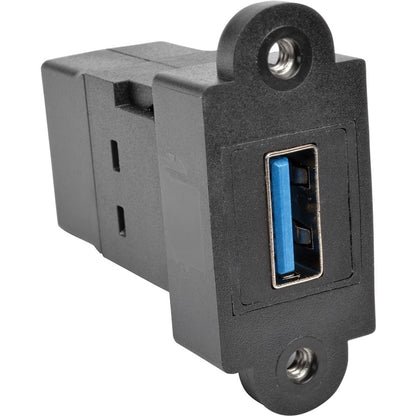 Coupleur de montage sur panneau/Keystone tout-en-un USB 3.0 Tripp Lite (F/F), noir U325-000-KP-BK