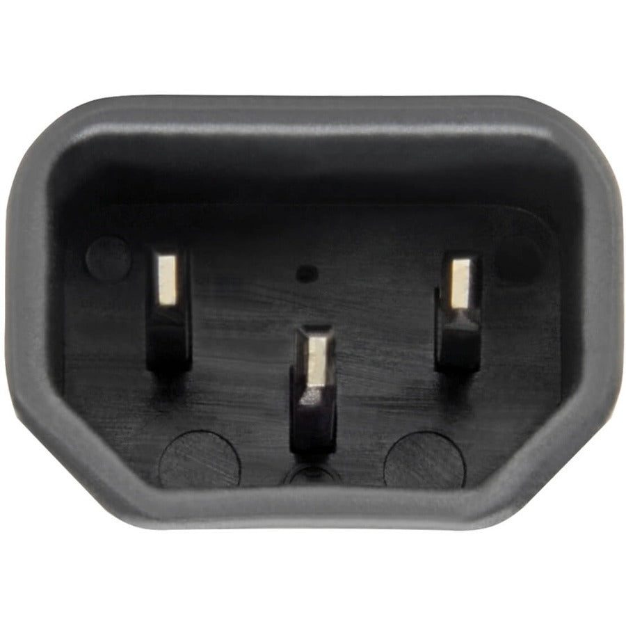 Adaptateur de cordon d'alimentation Tripp Lite NEMA 5-15R vers C14 - 10 A, 125 V, noir P002-000