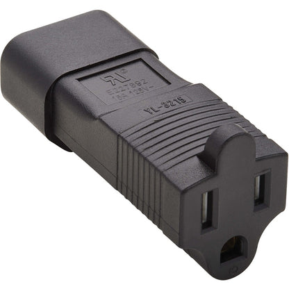 Adaptateur de cordon d'alimentation Tripp Lite NEMA 5-15R vers C14 - 10 A, 125 V, noir P002-000
