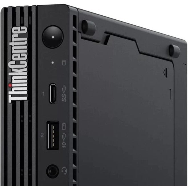 Ordinateur de bureau Lenovo ThinkCentre M70q Gen 3 11T300A4US - Intel Core i5 12e génération i5-12400T Hexa-core (6 cœurs) 1,80 GHz - 16 Go RAM DDR4 SDRAM - 256 Go NVMe M.2 PCI Express PCI Express NVMe 4.0 SSD - Minuscule - Noir 11T300A4US