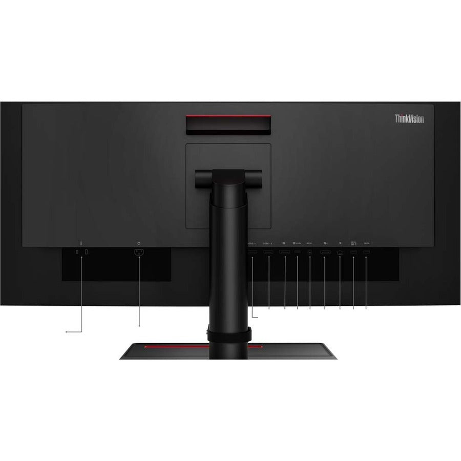 Lenovo ThinkVision P34w-20 34.1" UW-QHD Curved Screen WLED LCD Monitor - 21:9 - Raven Black 62CCRAR3US