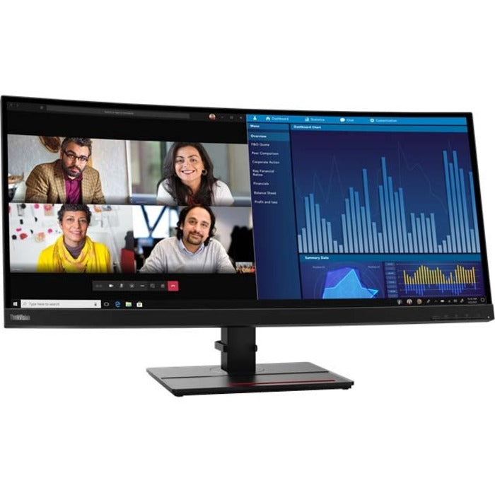 Lenovo ThinkVision P34w-20 34.1" UW-QHD Curved Screen WLED LCD Monitor - 21:9 - Raven Black 62CCRAR3US