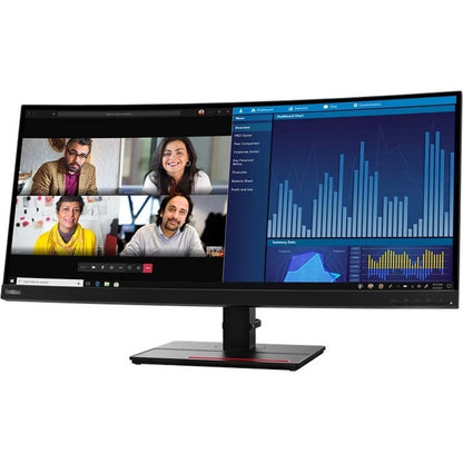 Lenovo ThinkVision P34w-20 34.1" UW-QHD Curved Screen WLED LCD Monitor - 21:9 - Raven Black 62CCRAR3US