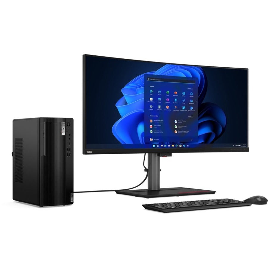 Ordinateur de bureau Lenovo ThinkCentre M80t Gen 3 11TE001EUS - Intel Core i5 12e génération i5-12500 Hexa-core (6 cœurs) 3 GHz - 16 Go RAM DDR5 SDRAM - 512 Go NVMe M.2 PCI Express PCI Express NVMe 4.0 x4 SSD - Tour - Noir 11TE001EUS
