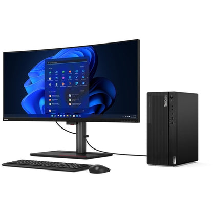 Ordinateur de bureau Lenovo ThinkCentre M80t Gen 3 11TE001DUS - Intel Core i7 12e génération i7-12700 Dodeca-core (12 cœurs) - 16 Go RAM DDR5 SDRAM - 512 Go NVMe M.2 PCI Express PCI Express NVMe 4.0 x4 SSD - Tour - Noir 11TE001DUS