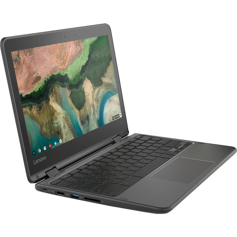 Lenovo 300e Chromebook 2e génération 81MB004EUS Chromebook convertible 2 en 1 à écran tactile 11,6" - HD - 1366 x 768 - Intel Celeron N4020 Dual-core (2 cœurs) 1,10 GHz - 4 Go de RAM totale - 32 Go de mémoire flash - Noir 81MB004EUS