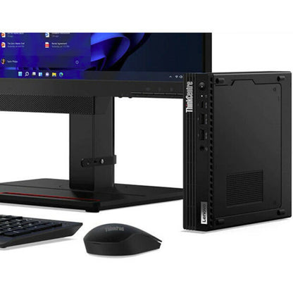Ordinateur de bureau Lenovo ThinkCentre M80q Gen 3 11U1004XUS - Intel Core i5 12e génération i5-12500T Hexa-core (6 cœurs) 2 GHz - 16 Go RAM DDR5 SDRAM - 256 Go SSD M.2 PCI Express NVMe 4.0 x4 - Minuscule - Noir 11U1004XUS