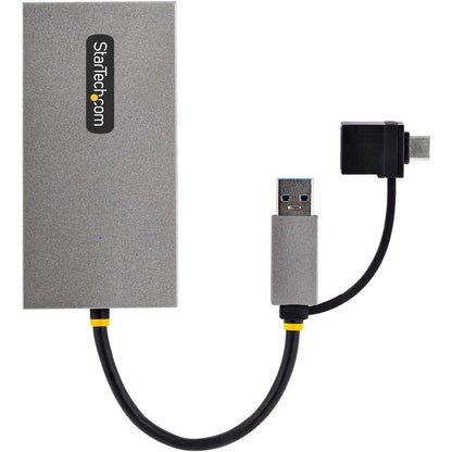 StarTech.com USB to Dual HDMI Adapter, USB A/C to 2x HDMI Displays (1x 4K30, 1x 1080p), USB 3.0 to HDMI Converter, 4in/11cm Cable, Win/Mac 107B-USB-HDMI
