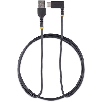 StarTech.com Câble de charge USB A vers C à angle droit 6tf (2 m), câble USB-C à charge rapide robuste, fibre aramide durable et robuste, 3 A R2ACR-2M-USB-CABLE