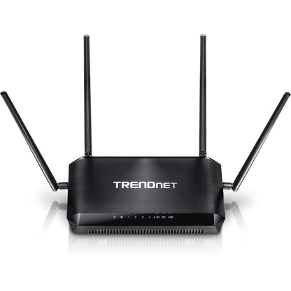 TRENDnet AC2600 MU-MIMO Wireless Gigabit Router, Increase WiFi Performance, WiFi Guest Network, Gaming-Internet-Home Router, Beamforming, 4K streaming, Quad Stream, Dual Band Router, Black, TEW-827DRU TEW-827DRU