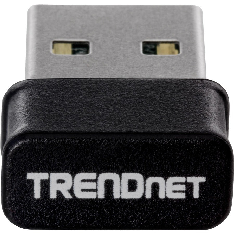 Adaptateur USB sans fil TRENDnet Micro AC1200, prise en charge double bande pour 2,4 GHz et 5 GHz, adaptateur WiFi AC1200 MU-MIMO, cryptage WPA2, configuration facile, prend en charge Windows et Mac, noir, TEW-808UBM TEW-808UBM