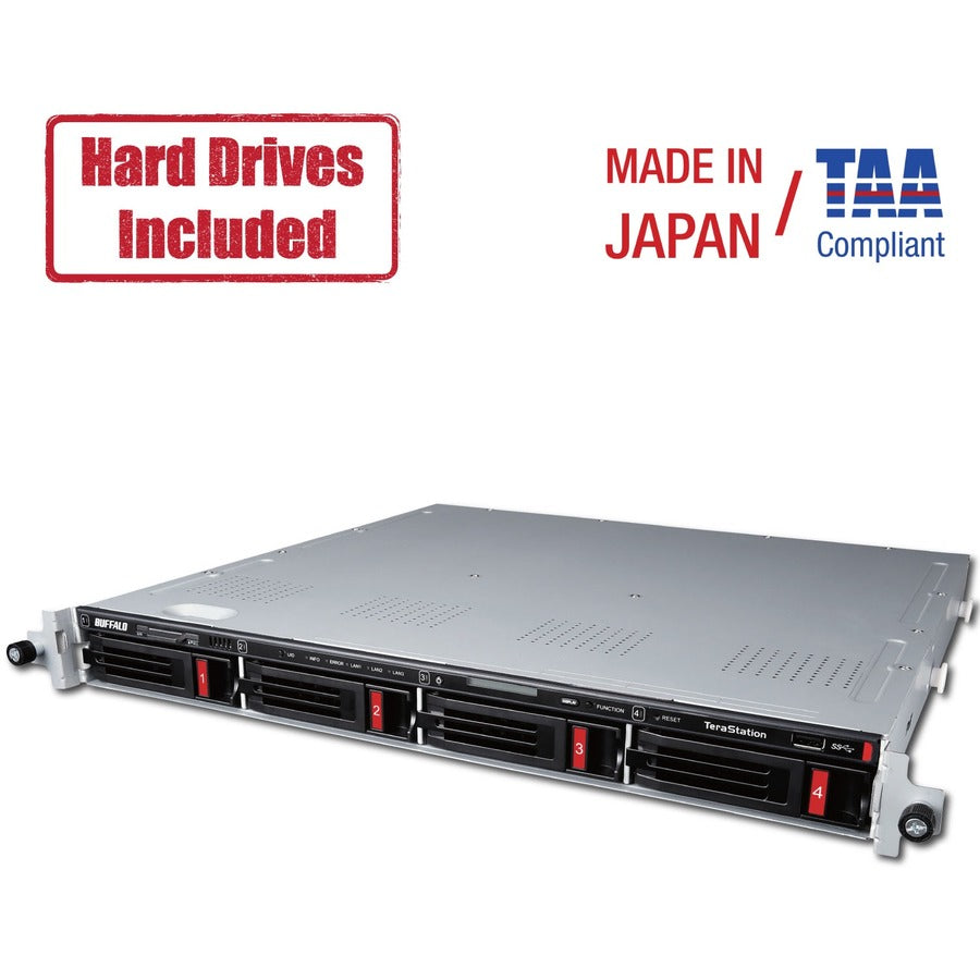 Disques durs NAS Buffalo TeraStation 5410RN 32 To montés en rack inclus TS5410RN3204