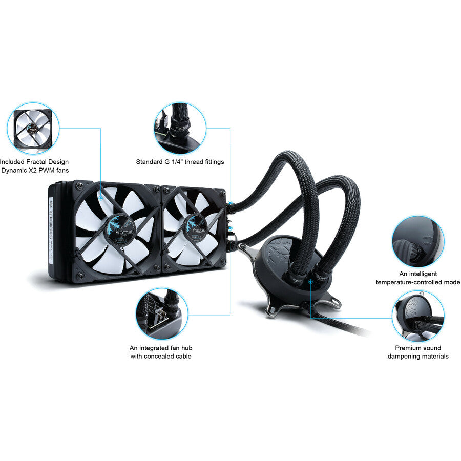 Fractal Design Celsius S24 Cooling Fan/Radiator FD-WCU-CELSIUS-S24-BK