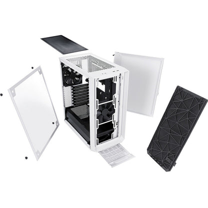 Boîtier d'ordinateur Fractal Design Meshify C Blanc - TG FD-CA-MESH-C-WT-TGC