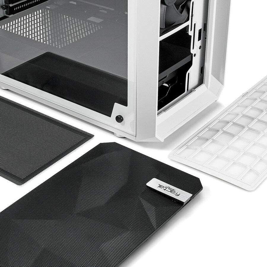 Boîtier d'ordinateur Fractal Design Meshify C Blanc - TG FD-CA-MESH-C-WT-TGC
