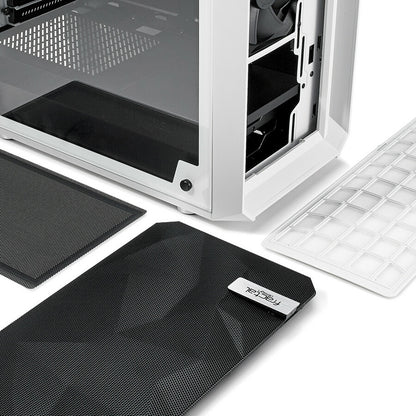 Boîtier d'ordinateur Fractal Design Meshify C Blanc - TG FD-CA-MESH-C-WT-TGC