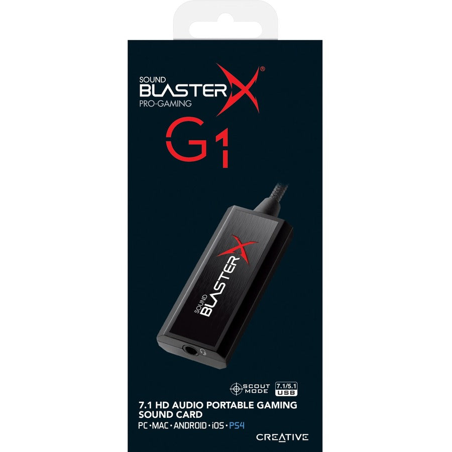 Carte son portable Creative 7.1 avec amplificateur de casque 70SB171000000
