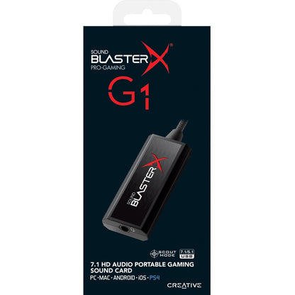 Carte son portable Creative 7.1 avec amplificateur de casque 70SB171000000