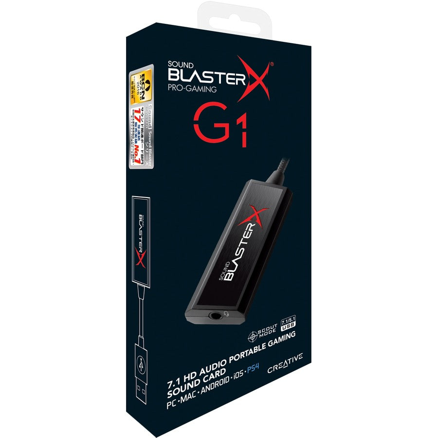 Carte son portable Creative 7.1 avec amplificateur de casque 70SB171000000