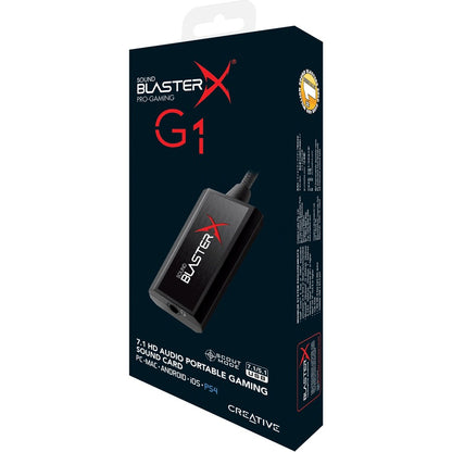 Carte son portable Creative 7.1 avec amplificateur de casque 70SB171000000