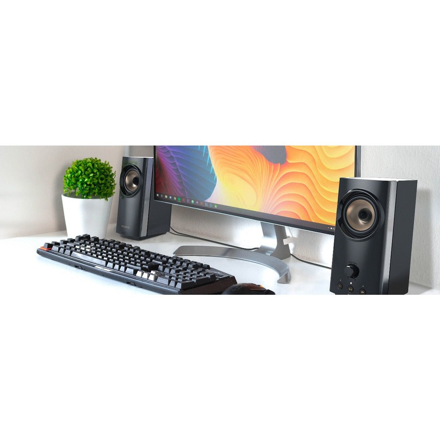 Système d'enceintes Bluetooth Creative T60 2.0 - 30 W RMS - Noir 51MF1705AA000
