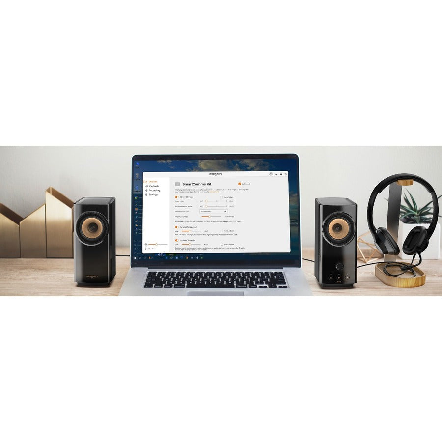 Système d'enceintes Bluetooth Creative T60 2.0 - 30 W RMS - Noir 51MF1705AA000