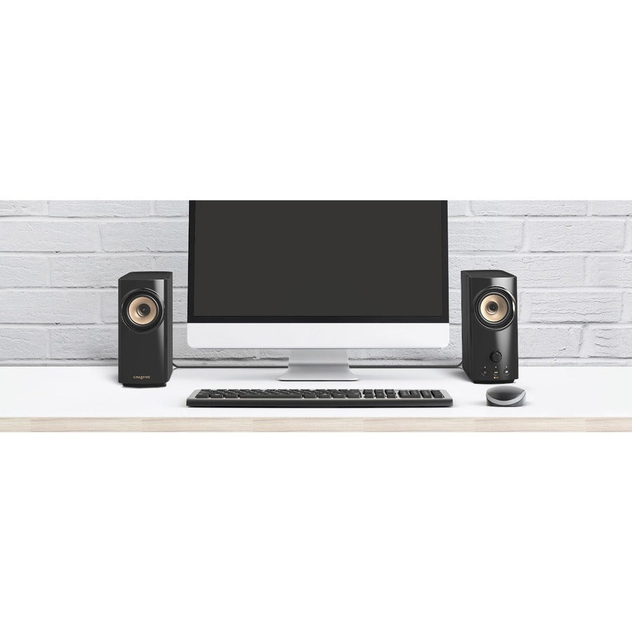 Système d'enceintes Bluetooth Creative T60 2.0 - 30 W RMS - Noir 51MF1705AA000