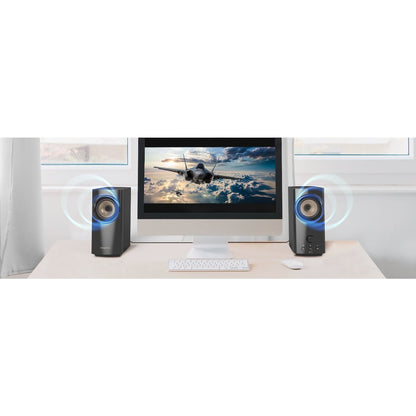 Système d'enceintes Bluetooth Creative T60 2.0 - 30 W RMS - Noir 51MF1705AA000