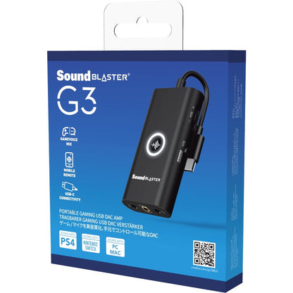 Creative Sound Blaster G3 External Sound Card 70SB183000000