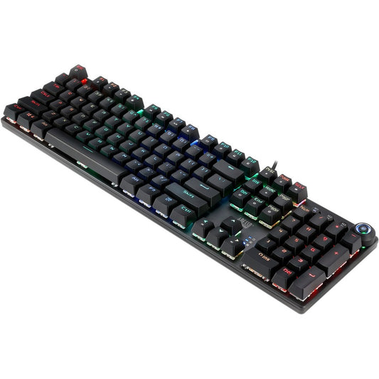 Clavier de jeu mécanique programmable Adesso RGB avec repose-poignet magnétique amovible AKB-650EB