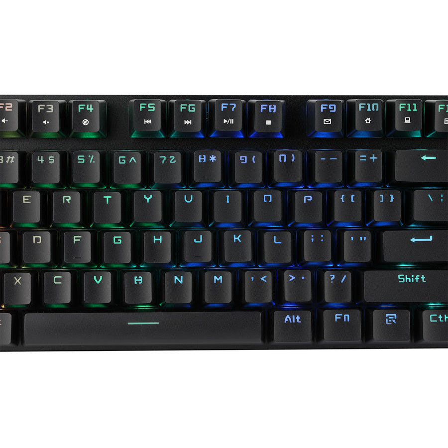 Clavier de jeu mécanique programmable Adesso RGB avec repose-poignet magnétique amovible AKB-650EB