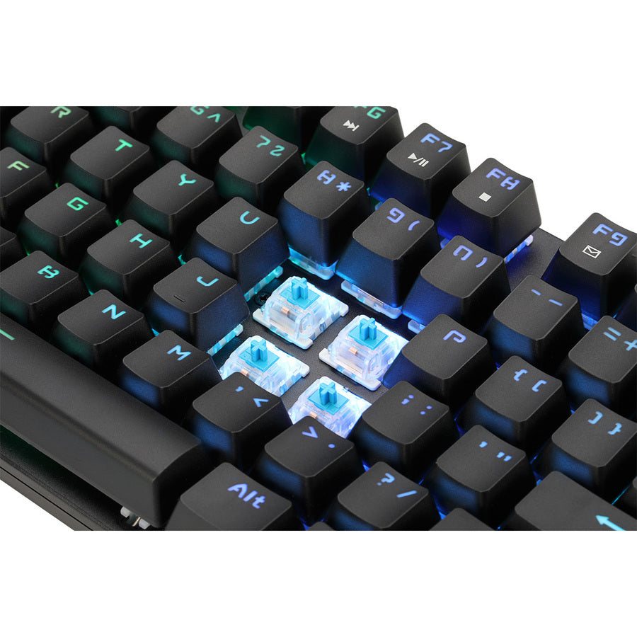 Clavier de jeu mécanique programmable Adesso RGB avec repose-poignet magnétique amovible AKB-650EB