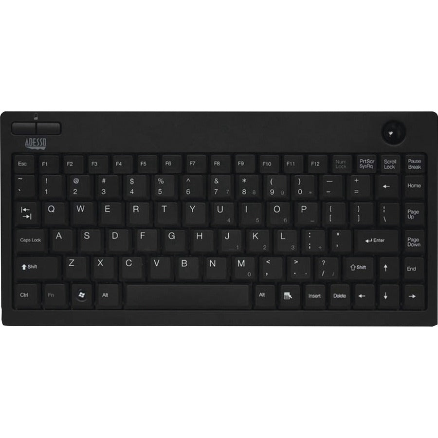 Mini-clavier trackball sans fil Adesso WKB-3100UB