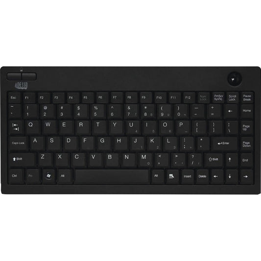 Mini-clavier trackball sans fil Adesso WKB-3100UB