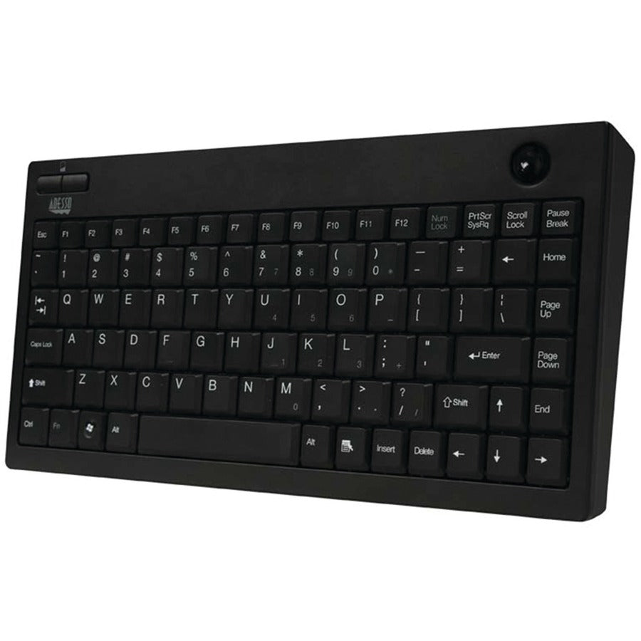 Mini-clavier trackball sans fil Adesso WKB-3100UB