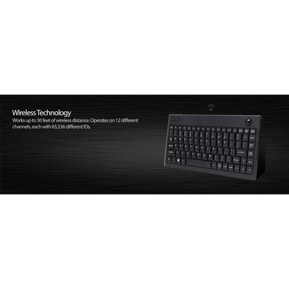 Mini-clavier trackball sans fil Adesso WKB-3100UB