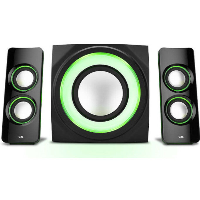 Cyber Acoustics Curve CA-3712BT 2.1 Bluetooth Speaker System - Black CA-3712BT
