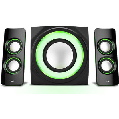 Cyber Acoustics Curve CA-3712BT 2.1 Bluetooth Speaker System - Black CA-3712BT