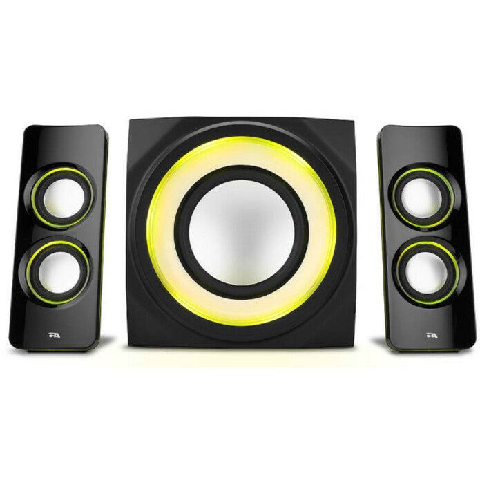 Cyber Acoustics Curve CA-3712BT 2.1 Bluetooth Speaker System - Black CA-3712BT
